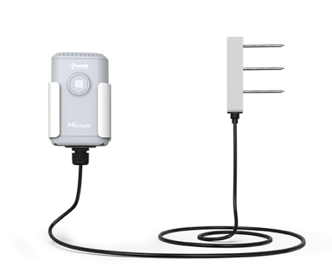 Milesight EM500-SMTC-868M-MEC20 LoRaWAN Sensor fr Bodenfeuchtigkeit, Temperatur und elektrische Leitfhigkeit, -40 - 60C, IP66