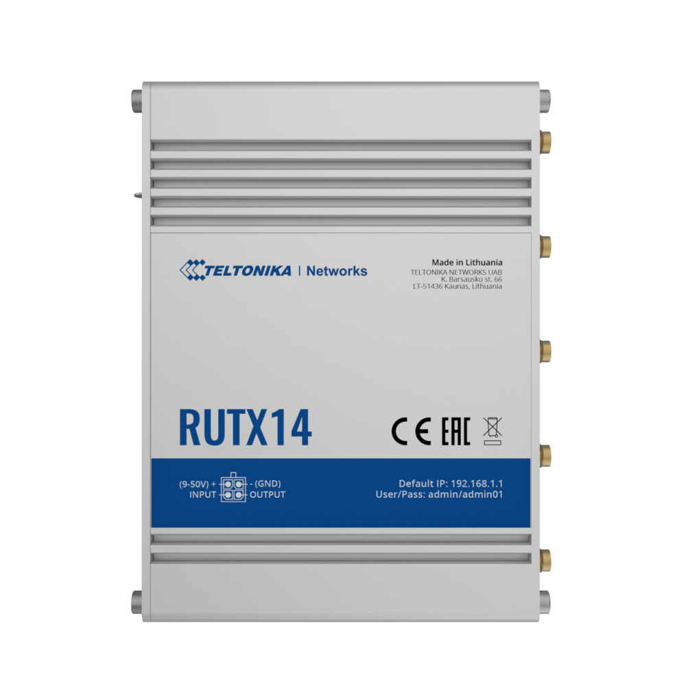 RUTX12  Teltonika Industrieller Mobilfunk-Router mit WLAN und